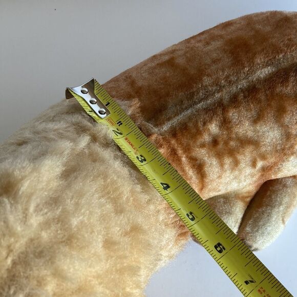 Rare Vintage Straw Stuffed Lion Animal 16" Long plus Tail - Picture 16 of 16